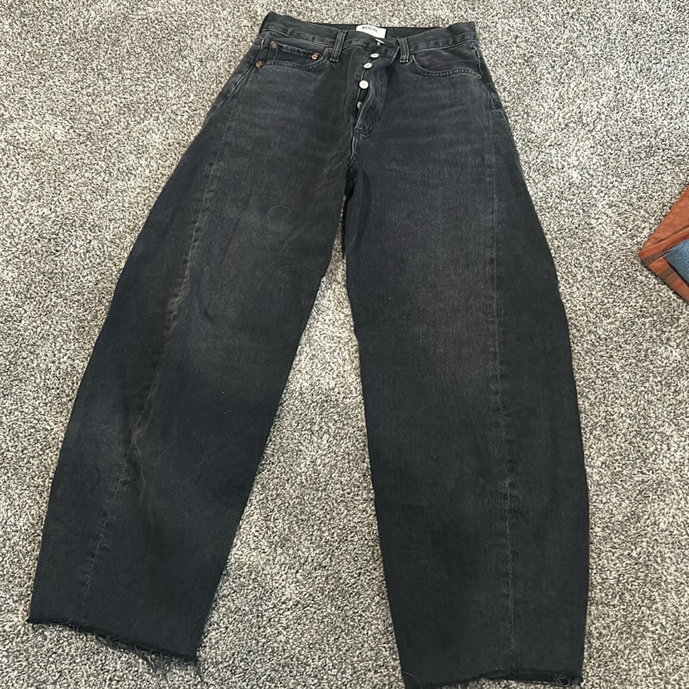 Agolde Luna high rise pieced taper Jean